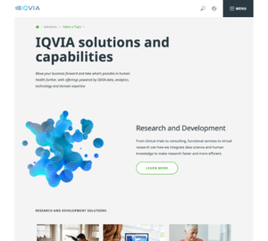 UX Design IQVIA - Desktop Design IQVIA