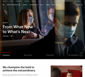 UX Design Bain & Company - Desktop Design Bain & Company