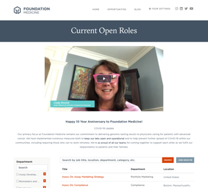 UX Design Foundation Medicine - Desktop Design Foundation Medicine