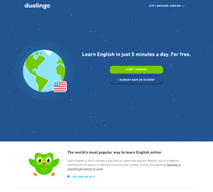 UX Design Duolingo - Desktop Design Duolingo