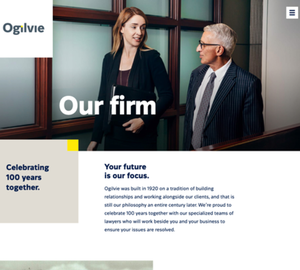 UX Design Ogilvielaw - Desktop Design Ogilvielaw