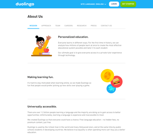 UX Design Duolingo - Desktop Design Duolingo