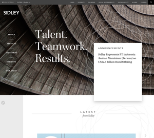 UX Design Sidley - Desktop Design Sidley
