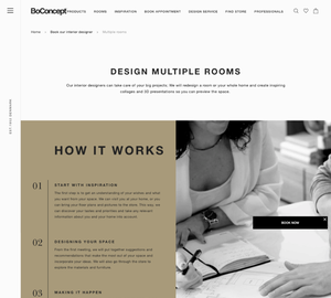 UX Design BoConcept - Desktop Design BoConcept