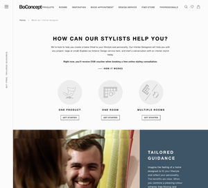 UX Design BoConcept - Desktop Design BoConcept