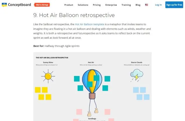 Hot Air Balloon Retrospektive