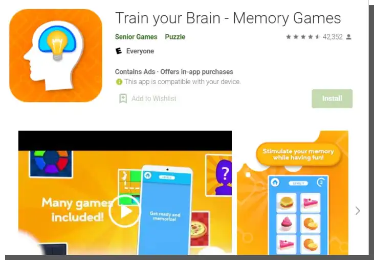 Anwendungen für Senioren in Google Play