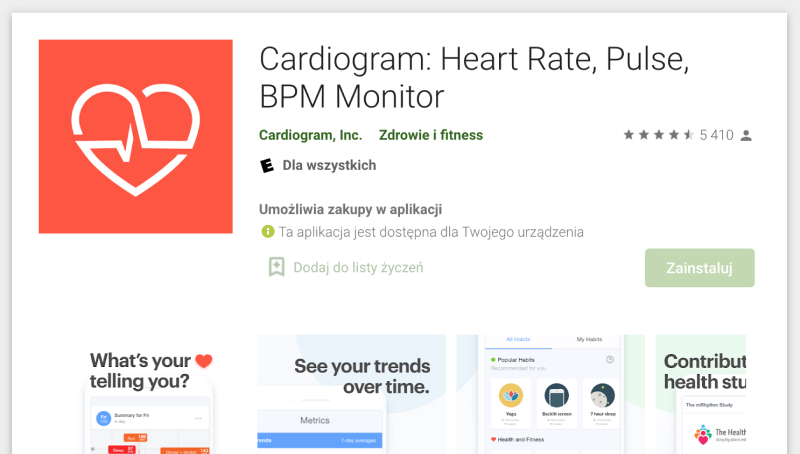 Mobile medizinische Anwendungen - Cardiogram
