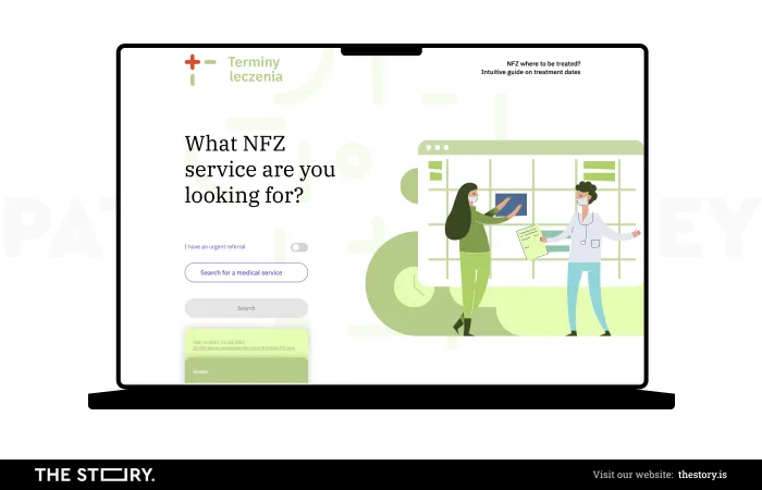 TerminyLeczenia - eine Webanwendung mit Dienstleistungen des nationalen Gesundheitsfonds