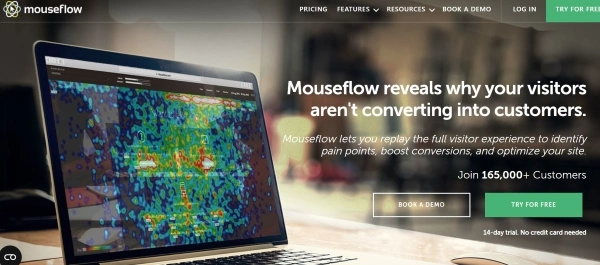 Aufzeichnung von UX-Forschung - Mouseflow