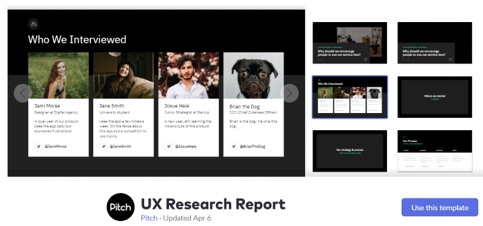UX Bericht, UX Forschungsübersicht