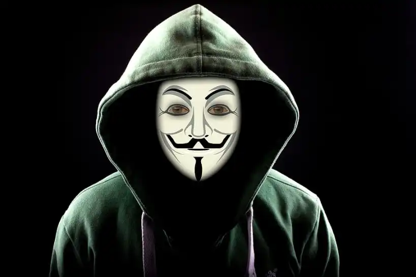 Ein Bild von einem anonymen Hacker