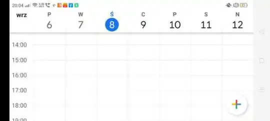 Google-Kalender im Querformat