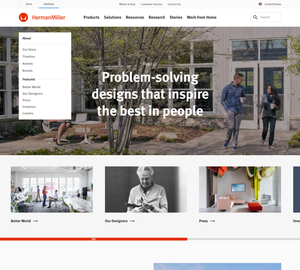 UX Design HermanMiller - Desktop Design HermanMiller