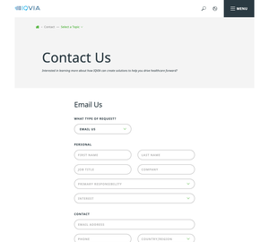 UX Design IQVIA - Desktop Design IQVIA