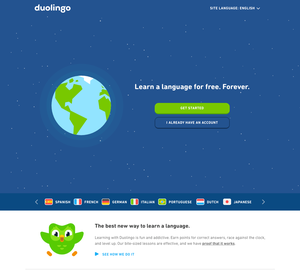 UX Design Duolingo - Desktop Design Duolingo