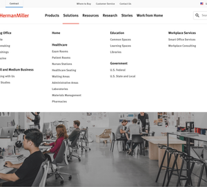 UX Design HermanMiller - Desktop Design HermanMiller