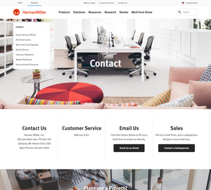 UX Design HermanMiller - Desktop Design HermanMiller