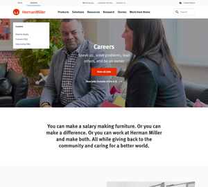 UX Design HermanMiller - Desktop Design HermanMiller