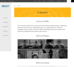 UX Design Sidley - Desktop Design Sidley
