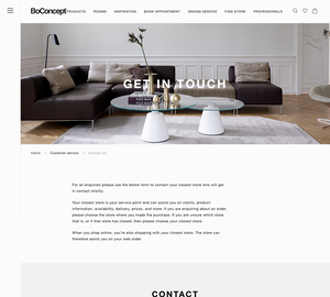 UX Design BoConcept - Desktop Design BoConcept