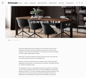 UX Design BoConcept - Desktop Design BoConcept