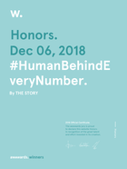 Awwwards for Human Behind Every Number website