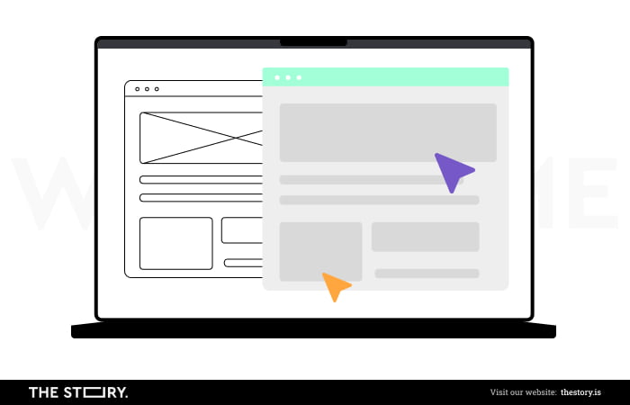 Illustration of a wireframe