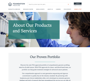 UX Design Foundation Medicine - Desktop Design Foundation Medicine