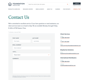 UX Design Foundation Medicine - Desktop Design Foundation Medicine