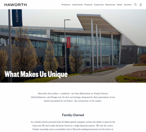 UX Design Haworth - Desktop Design Haworth