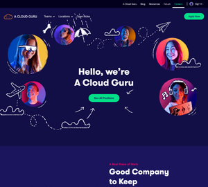 UX Design A Cloud Guru - Desktop Design A Cloud Guru