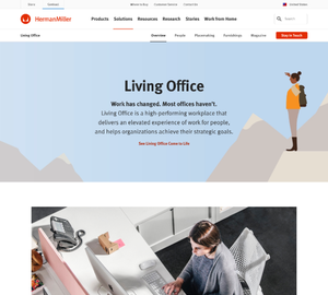 UX Design HermanMiller - Desktop Design HermanMiller