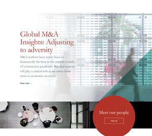 UX Design Allen & Overy - Desktop Design Allen & Overy