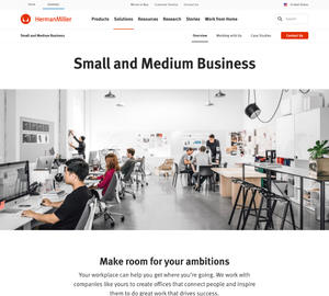 UX Design HermanMiller - Desktop Design HermanMiller