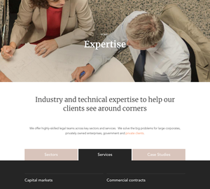 UX Design HopgoodGanim Lawyers - Desktop Design HopgoodGanim Lawyers