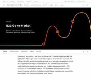UX Design Bain & Company - Desktop Design Bain & Company