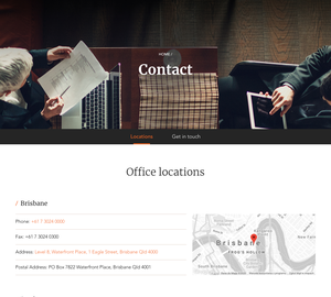 UX Design HopgoodGanim Lawyers - Desktop Design HopgoodGanim Lawyers