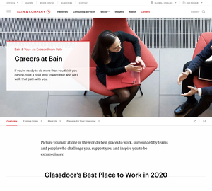 UX Design Bain & Company - Desktop Design Bain & Company