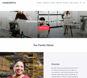 UX Design Haworth - Desktop Design Haworth