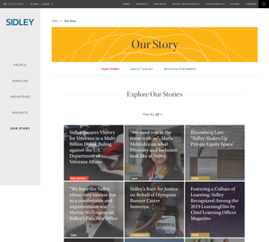 UX Design Sidley - Desktop Design Sidley