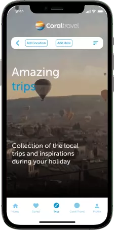 iOS app design für Coral Travel - Bild 2